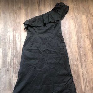 Discounted Shipping! A.L.C Size 12 One Shoulder Grey Dress